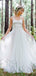 Elegant  Sweetheart Strapless A-line Long Wedding Dresses, WD3110