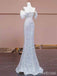 Sparkly Silver Sequins Off-the-Shoulder Strapless Long Mermaid Prom Dress, Evening Dress, PD381970