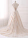Luxury Sweatheart Strapless Lace A-line Long Wedding Dresses, WD3076