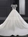 Elegant White A-line Long Wedding Dresses, WD3077