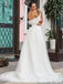 Elegant Off theShoulder Strapless A-line Long Wedding Dresses, WD3082