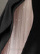 Elegant Black Strapless A-line Floor Length Prom Dress with Pink Tulle, PD3662