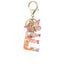 Custom Colorful Initial Keychain with Butterfly & Tassel