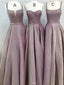 A-line  Long Modest Prom Dresses, Gorgeous Newest Mismatched Bridesmaid Dresses,PD1021
