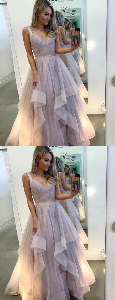 Lilac Organza Ball Gown Sweet-16 Prom Dresses,PD00303