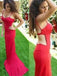 New Arrival Red Spaghetti Straps Open Back Unique Evening Party Prom Dress,PD0064