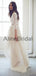 Two Piece Ivory Lace Chiffon High Low Boho Beach Wedding Dresses , AB1534