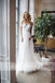 Cheap Simple Off The Shoulder Lace Tulle A-line  Wedding Dresses, AB1141