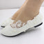 Lace High Heel Wedding Shoes White Bridal Shoes Low Heel Bridesmaid Shoes