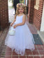 Cute Spaghetti Strap A-line Cheap Flower Girl Dresses FGS148