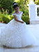 Gorgeous Lace Appliques A-line Long Flower Girl Dresses FGS149