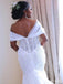 Elegant Off-Shoulder Strapless Lace Appliques Mermaid Long Wedding Dresses,WD3105