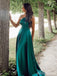 Elegant One Shoulder A-line Long Prom Dress,PD38074