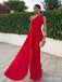 Elegant One Shoulder Mermaid Long Prom Dress,PD38113