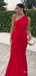 Elegant One Shoulder Mermaid Long Prom Dress,PD38113