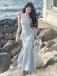 Elegant V-neck Mermaid Long Prom Dress,PD38125