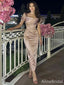 Elegant Square Mermaid Long Prom Dress,PD38134