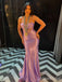 Elegant Sweetheart Spaghetti Strap Mermaid Long Prom Dress,PD381798