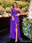 Gorgeous One Shoulder Split Side Mermaid Long Prom Dress,PD381848