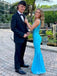 Gorgeous V-neck Spaghetti Strap Mermaid Long Prom Dress,PD381887