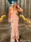 Gorgeous V-neck Strapless Split Side Mermaid Long Prom Dress,PD381902