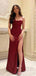 Elegant Sweetheart Spaghetti Strap Split Side Mermaid Long Prom Dress,PD381916