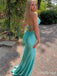 Gorgeous V-neck Spaghetti Strap Mermaid Long Prom Dress,PD381922