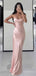 Gorgeous V-neck Spaghetti Strap Mermaid Long Prom Dress,PD381940