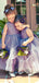 Gorgeous Purple A-line Long Flower Girl Dresses, FGS172