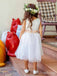 Elegant Lace A-line Long Flower Girl Dresses, FGS183