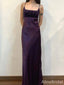 Elegant Square Spaghetti Strap Mermaid Long Prom Dress,PD381961