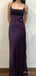 Elegant Square Spaghetti Strap Mermaid Long Prom Dress,PD381961