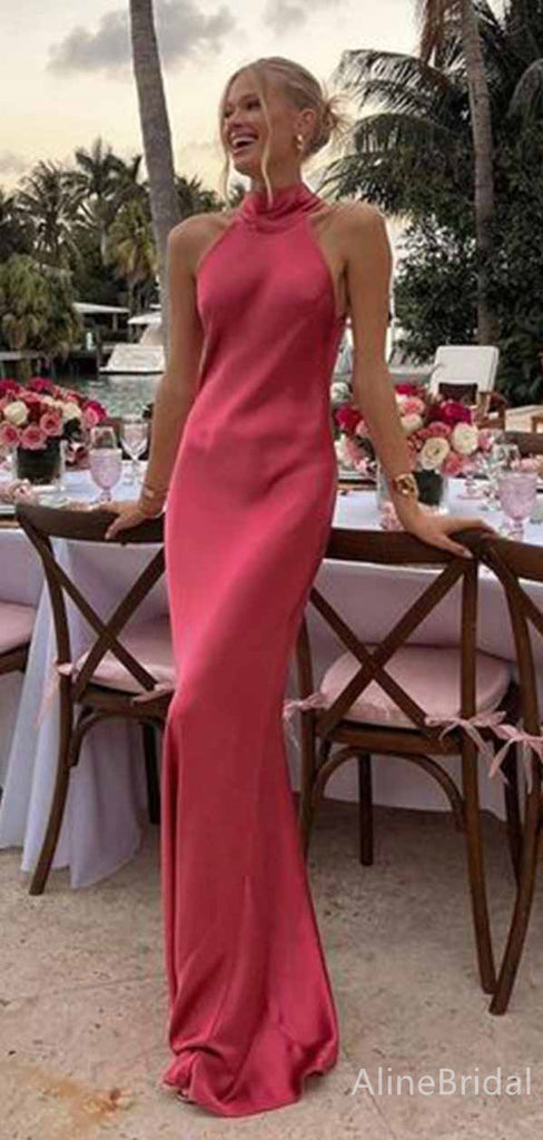 Elegant Halter Sleveless Mermaid Long Prom Dress,PD381978