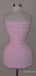 Elegant Pink Beadings Spaghetti Strap A-line Short Homecoming Dress, HD328009