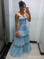 Gorgeous Light Blue Sweetheart A-line Long Prom Dress,PD382058