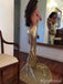 Sparkly V-neck Spaghetti Strap Mermaid Long Prom Dress,Evening Dress,PD382081