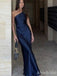 Simple One Shoulder Mermaid Long Bridesmaid Dress,PD3223