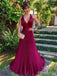 Elegant Halter V-neck A-line Long Prom Dress,Evening Dress,PD382194