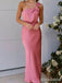 Elegant One Shoulder Mermaid Long Bridesmaid Dress,PD3227