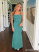 Elegant Spaghetti Strap Mermaid Pleats Long Prom Dress,Evening Dress,PD382214