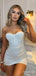 Sparkly Sweatheart Strapless A-line Short Mini Homecoming Dress, HD3174