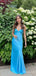 Elegant V-neck Spaghetti Memriad Long Prom Dress,PD38063