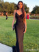 Elegant V-neck Spaghetti Strap Mermaid Long Prom Dress,Evening Dress,PD37679