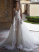 Elegant Sweatheart Spaghetti Strap A-line Long Wedding Dresses,WD3068