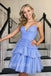 Elegant V-neck A-line Short Mini Homecoming Dress, HD3115