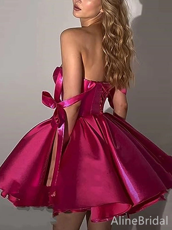 Sexy Sweatheart Off-Shoulder A-line Short Homecoming Dress, HD3207