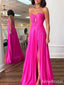 Sexy Strapless Split Side A-line Long Prom Dress,Evening Dress,PD37725