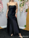 Simple Black Spaghetti Strap Mermaid Long Prom Dress,Evening Dress,PD37740