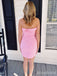 Simple Strapless A-line Short Mini Homecoming Dress, HD3256