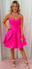 Elegant V-neck Strapless A-line Short Mini Homecoming Dress, HD3260